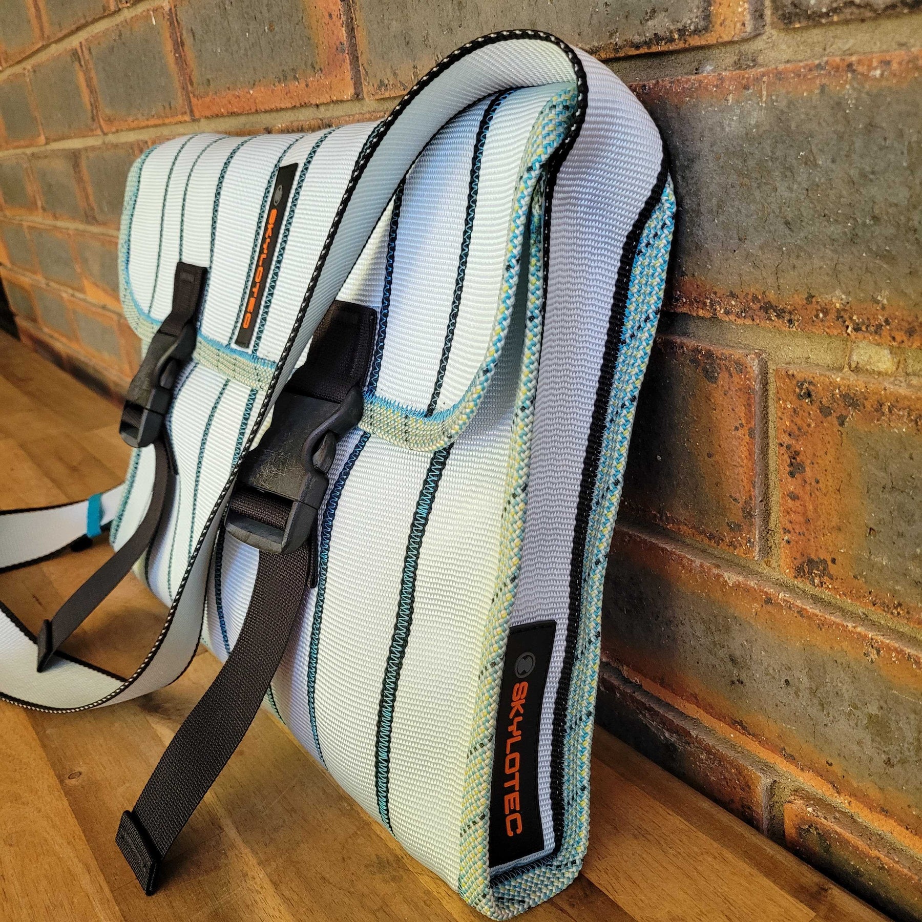 Upcycled Laptop Bag [Pale Blue]
