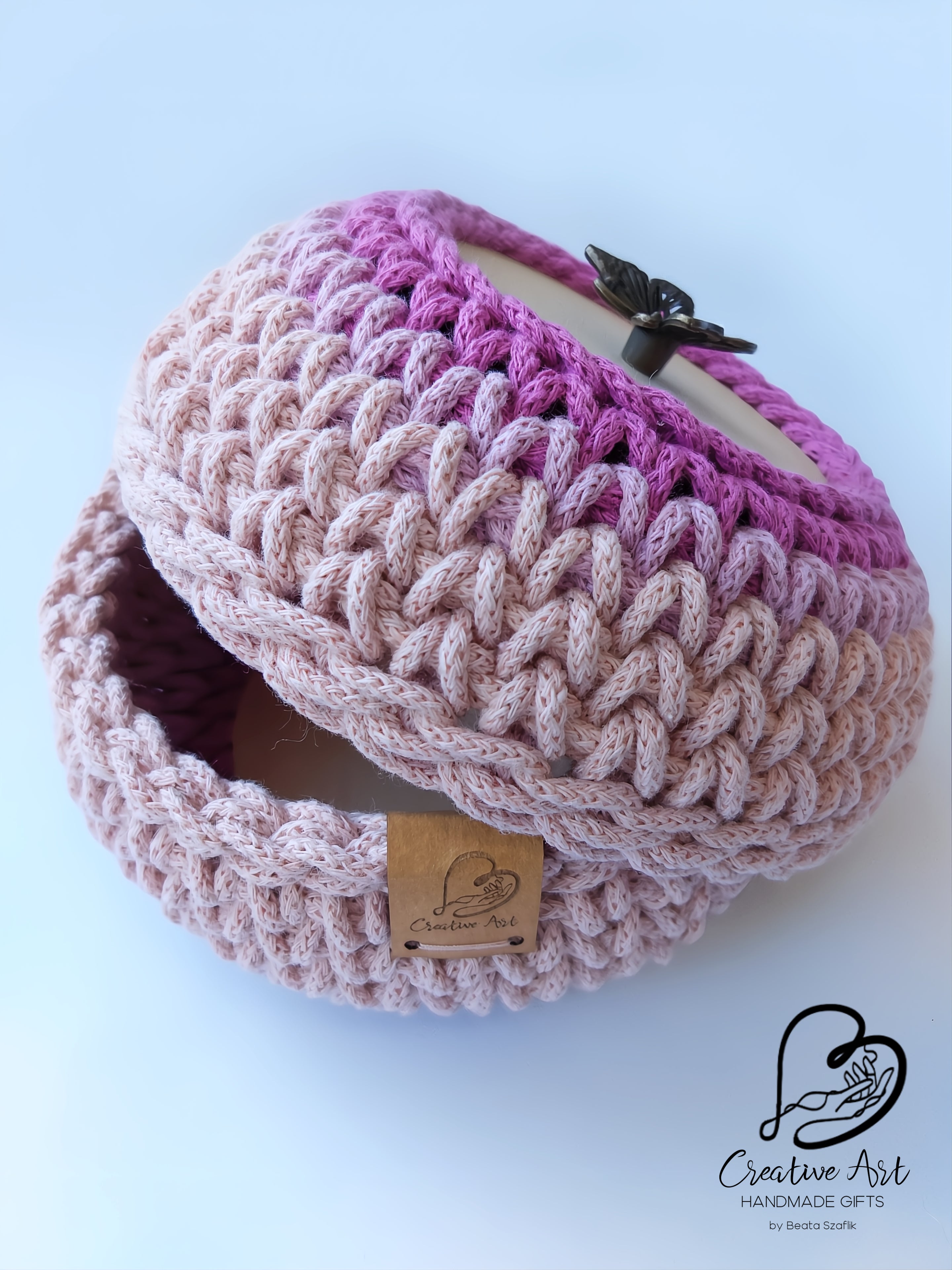 Trinket Basket with Butterfly Lid