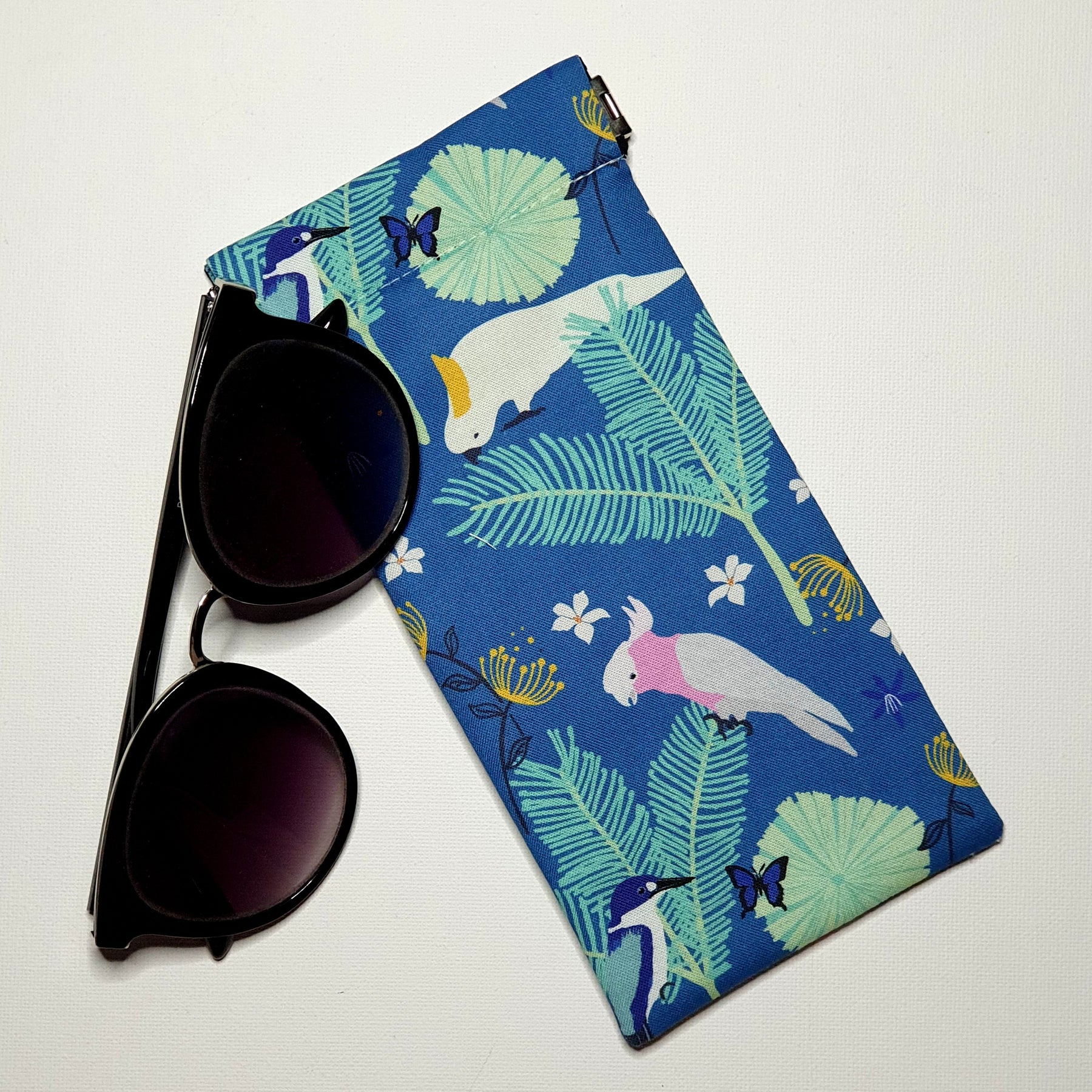 Sunglass Pouches, Various Magpie and Cockatoo Designs and Colours