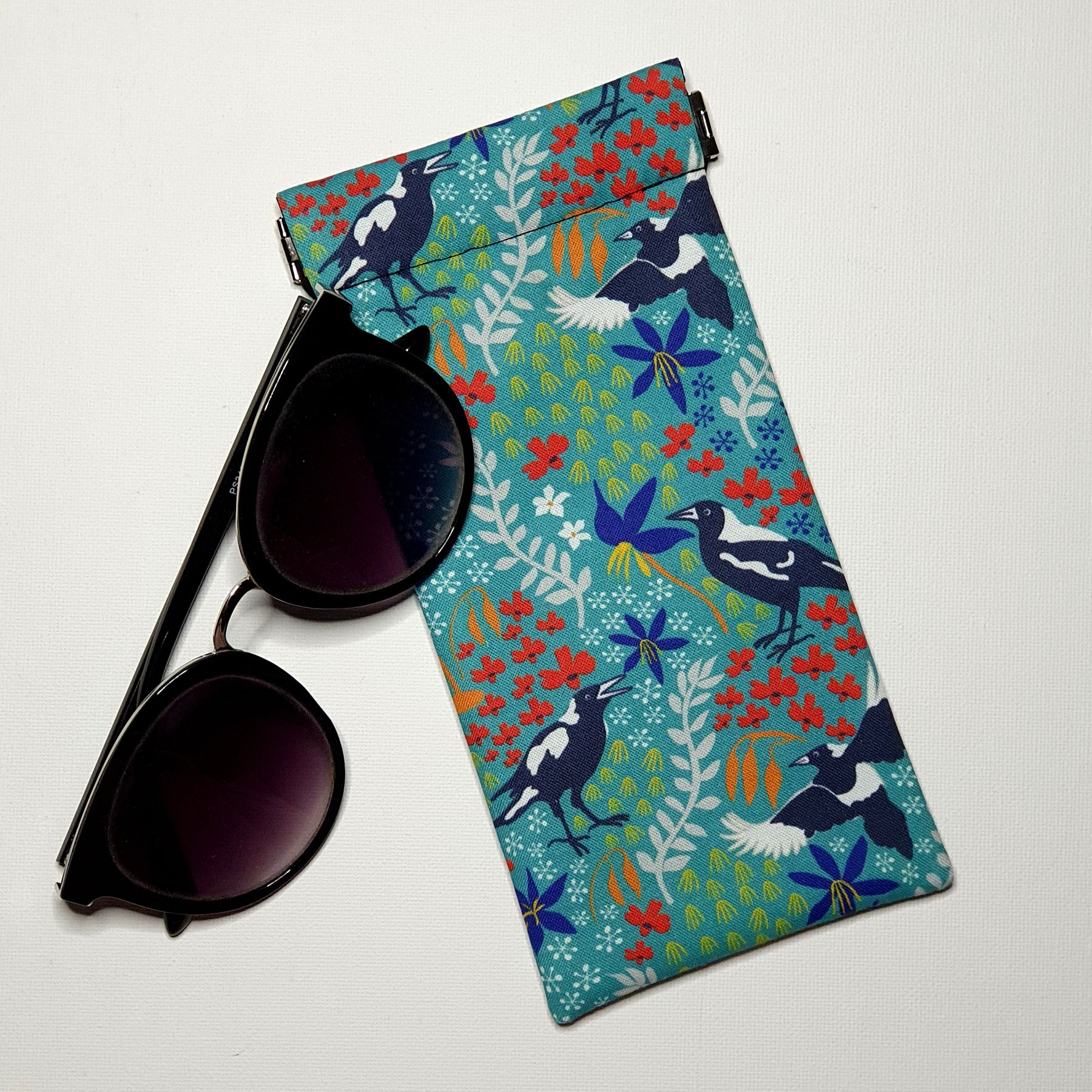 Sunglass Pouches, Various Magpie and Cockatoo Designs and Colours