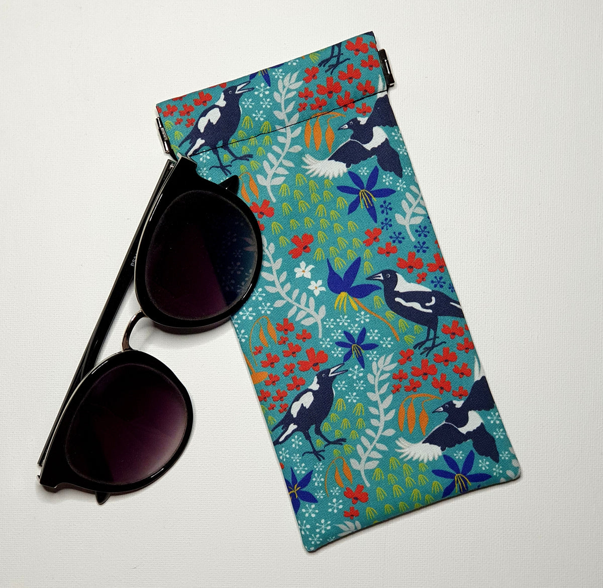 Sunglass Pouches, Various Magpie and Cockatoo Designs and Colours