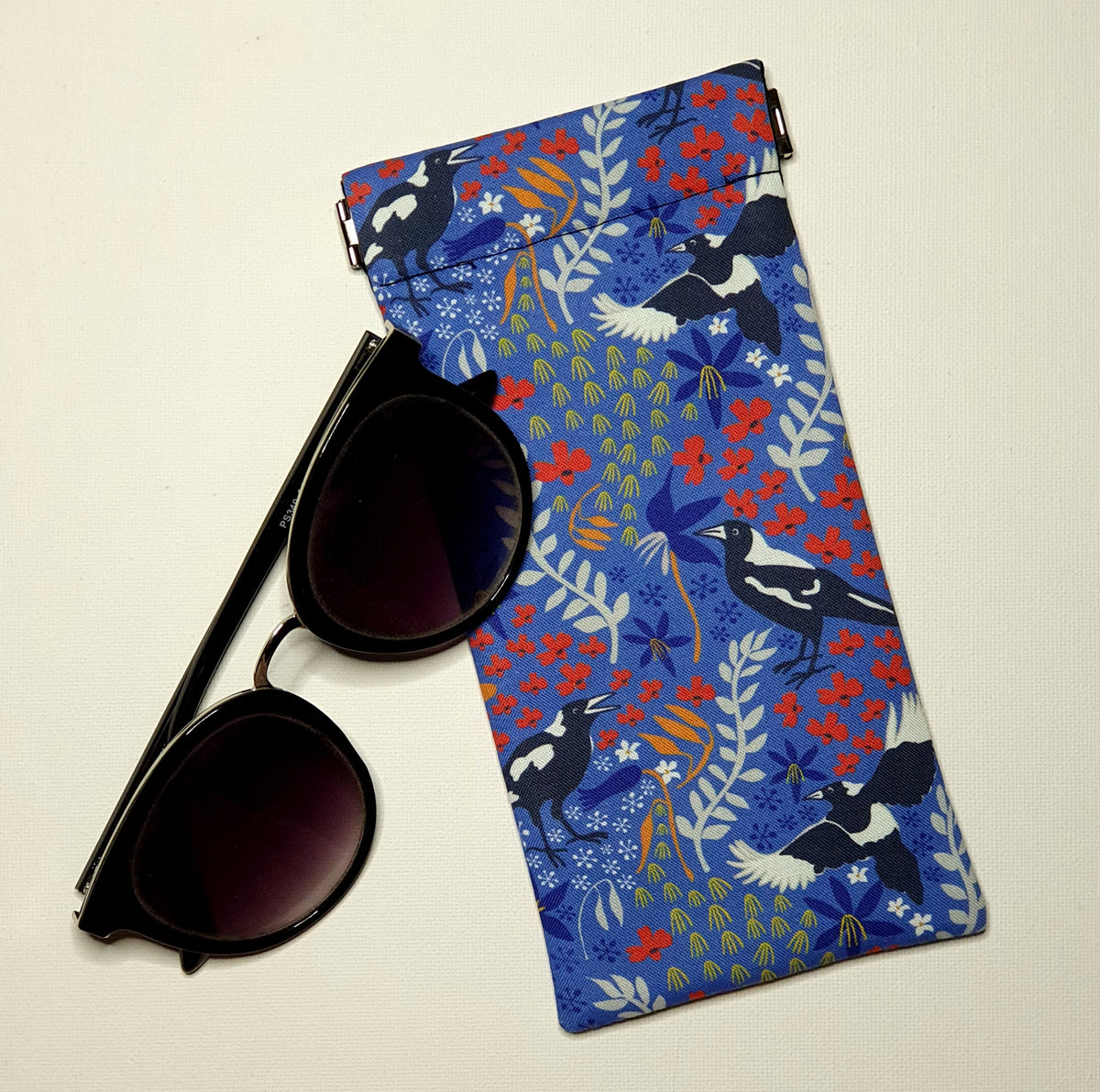 Sunglass Pouches, Various Magpie and Cockatoo Designs and Colours
