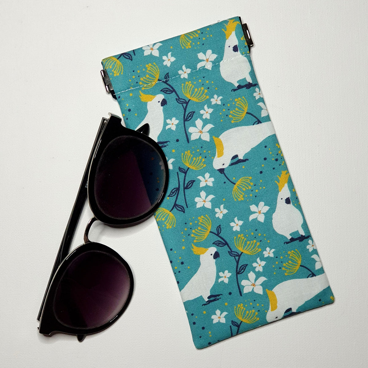 Sunglass Pouches, Various Magpie and Cockatoo Designs and Colours