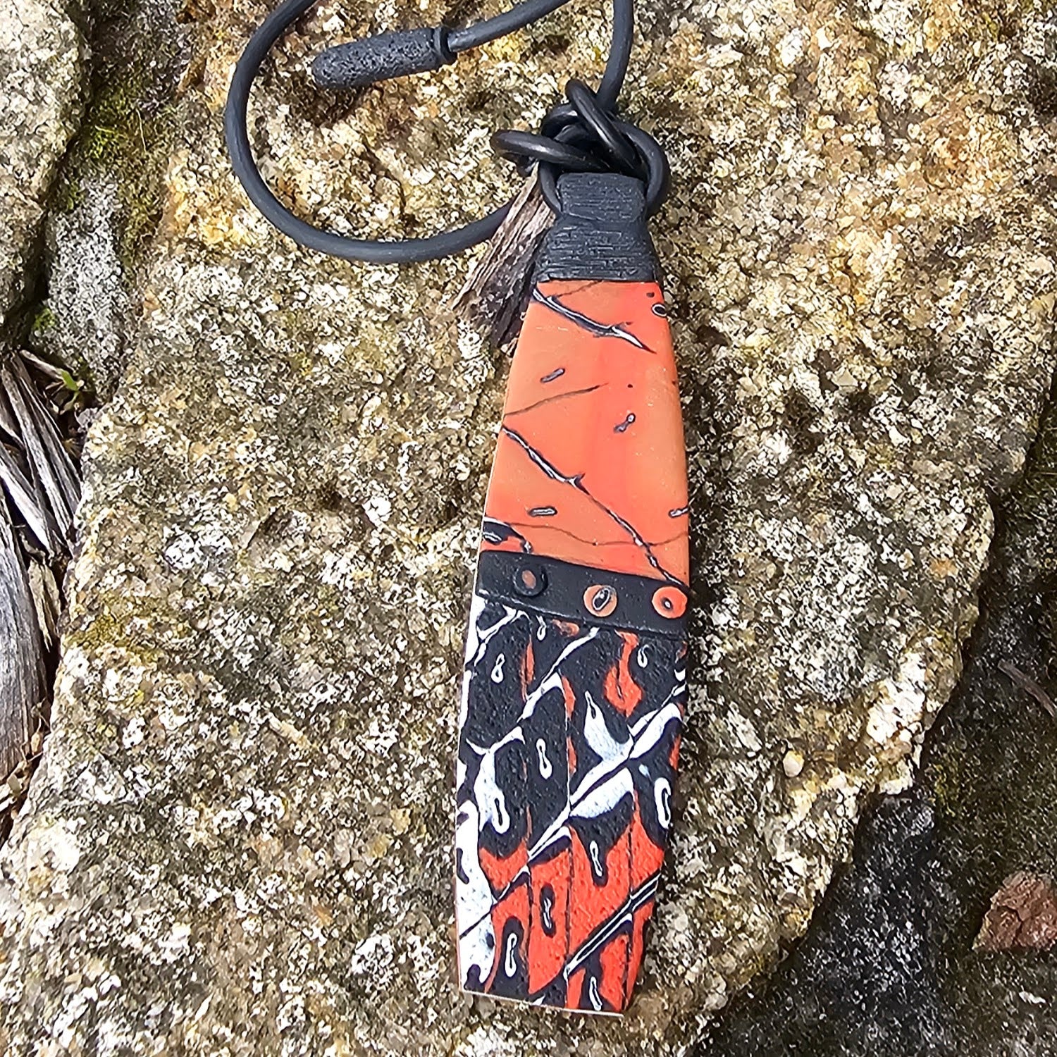 HIDDEN MEANINGS - ARTISAN POLYMER CLAY PENDANT