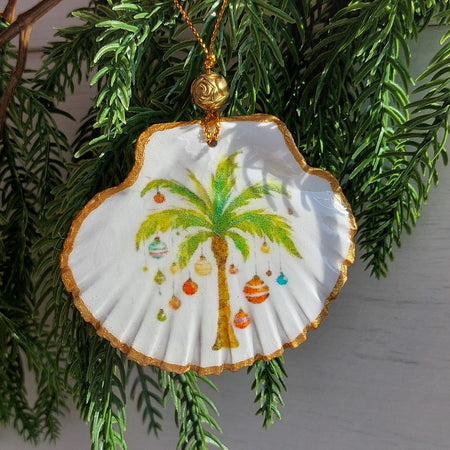 Real shell hanging Christmas ornament - Australian beach Christmas decoration