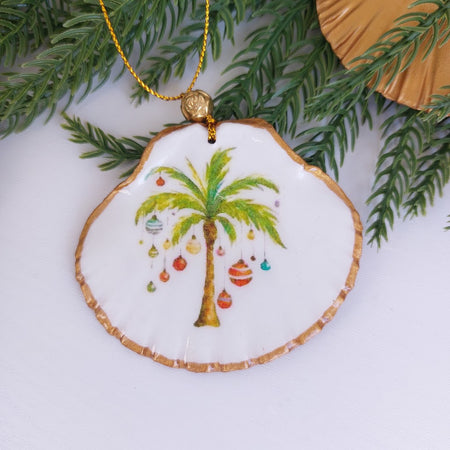 Real shell hanging Christmas ornament - Australian beach Christmas decoration
