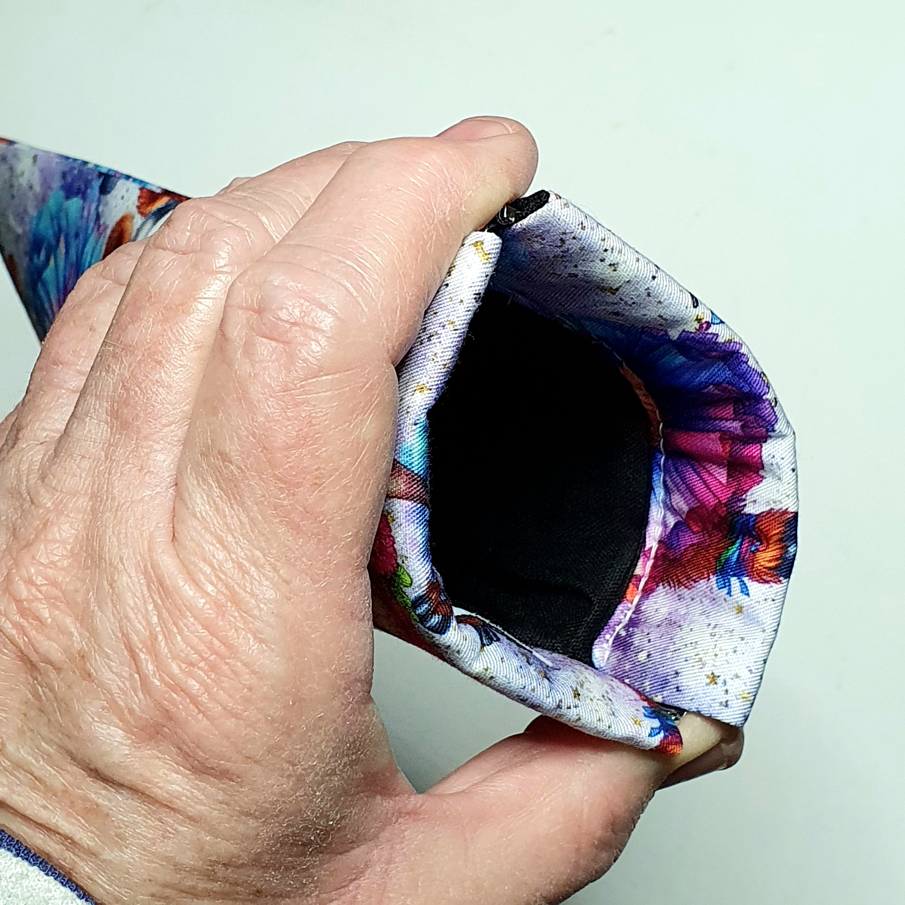 Sunglasses Pouch in Colourful Dancing Highland Cow Fabric