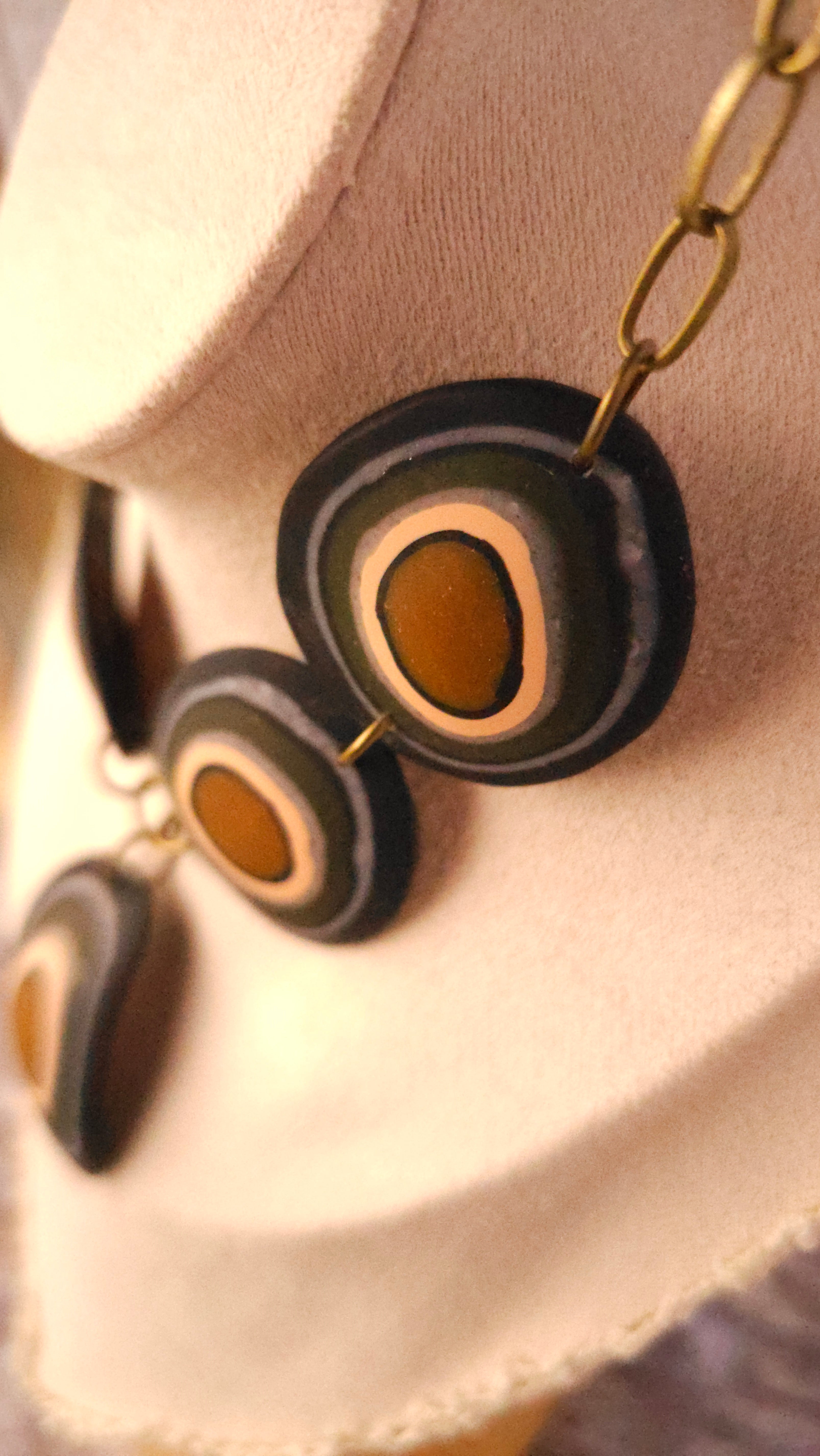TO THE CORE - POLYMER CLAY NECKLACE
