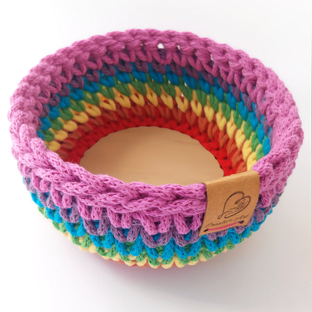 Rainbow Trinket Basket