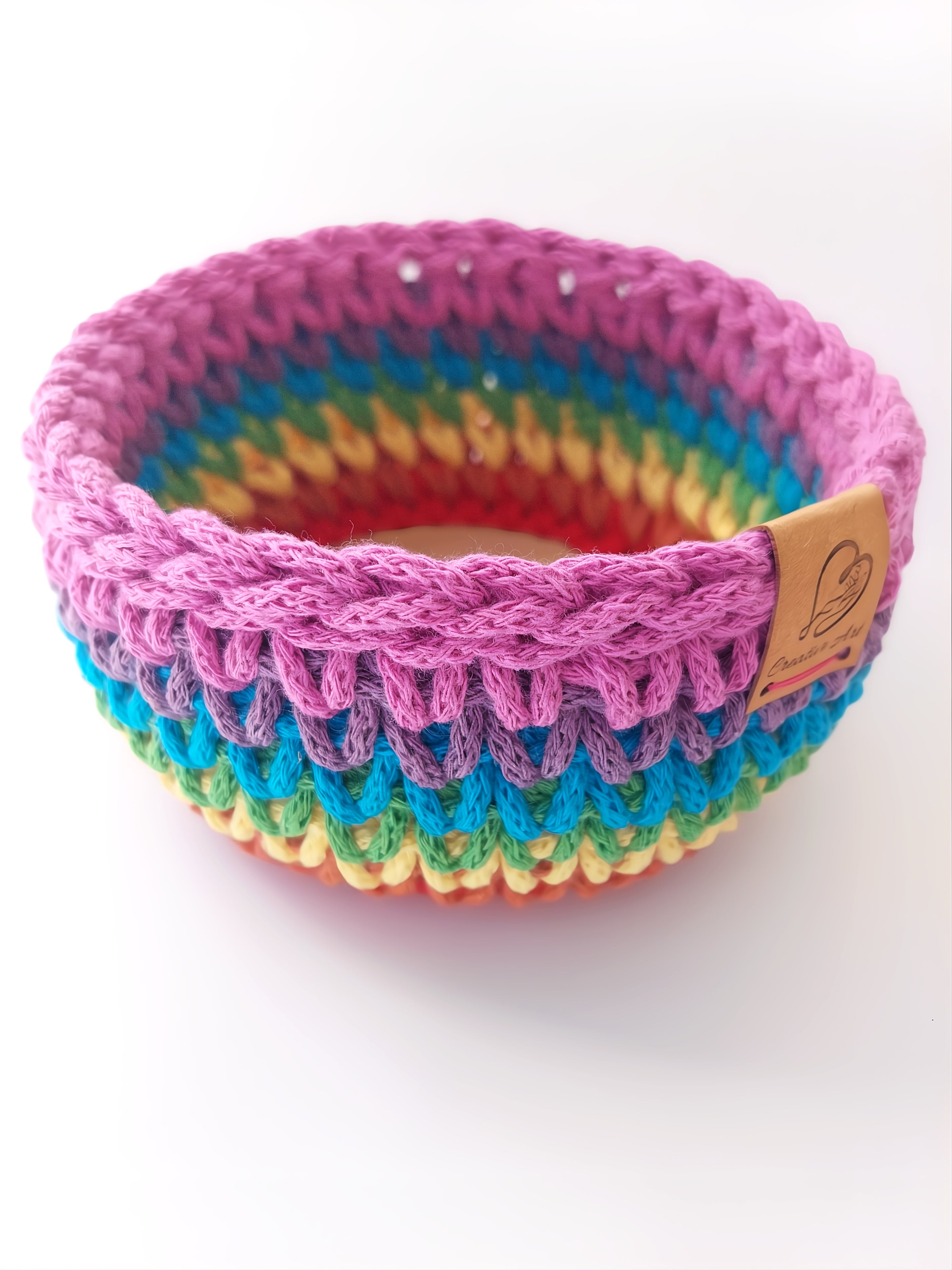Rainbow Trinket Basket