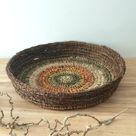 Handmade, Natural fibre coil basket/wall art