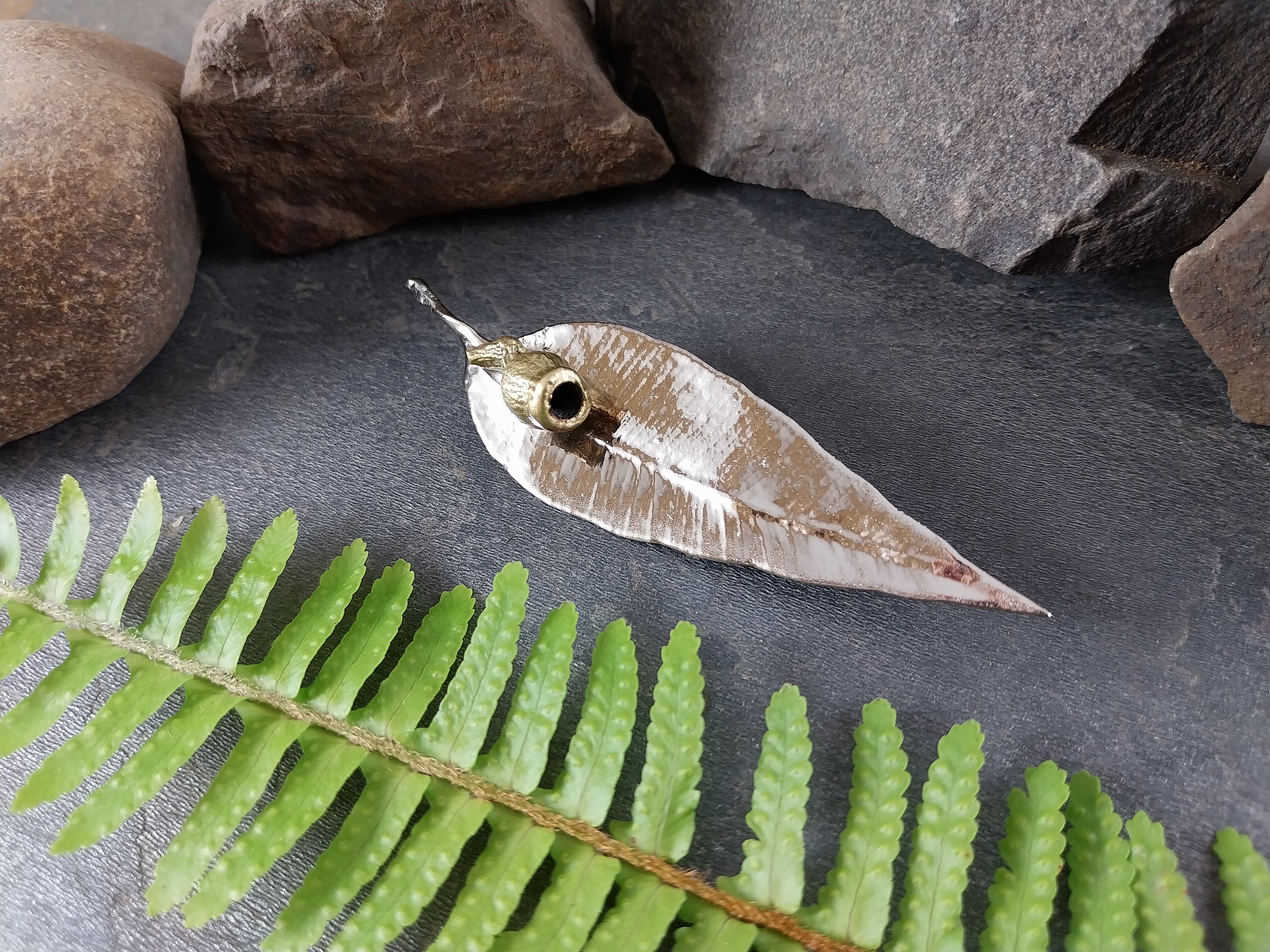 Gum Leaf / Gum Nut Brooch - 9