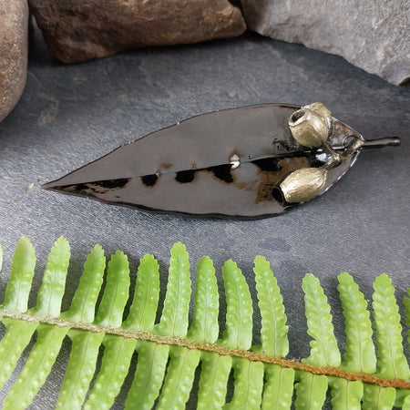 Gum Leaf / Gum Nut Brooch - 12