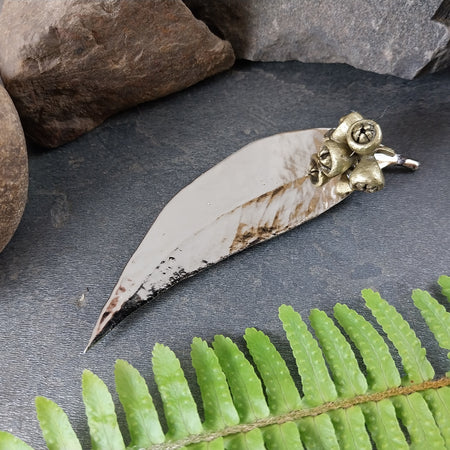 Gum Leaf / Gum Nut Brooch - 14