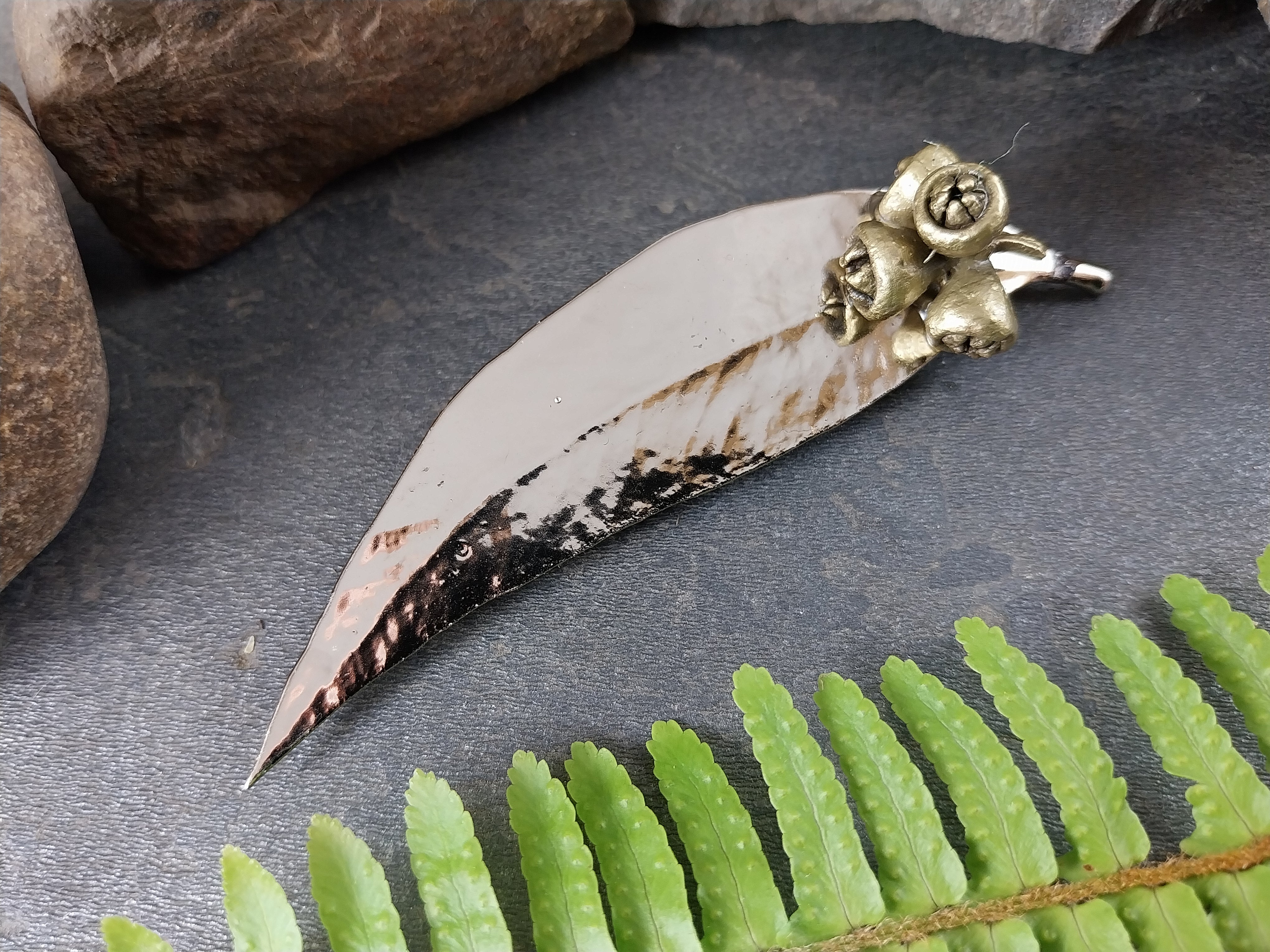 Gum Leaf / Gum Nut Brooch - 14