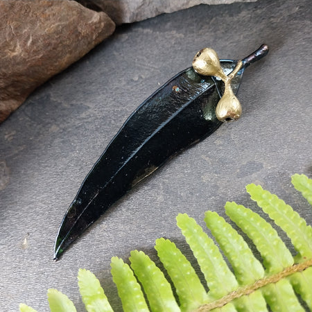Gum Leaf / Gum Nut Brooch - 15