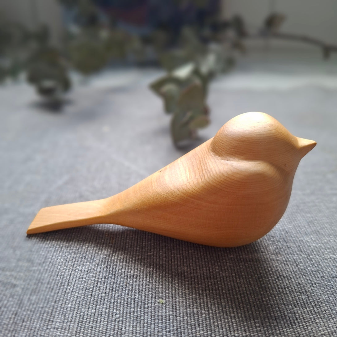 Hand carved bird - huon pine
