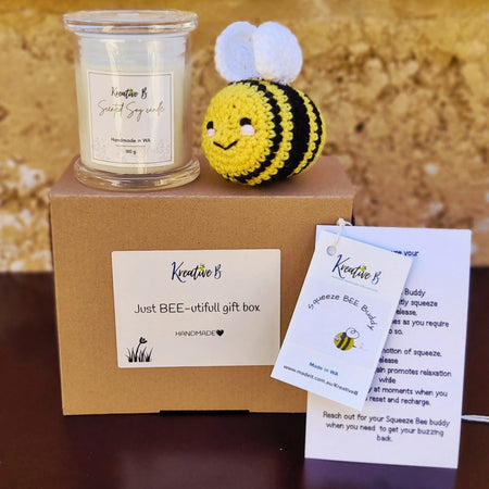 BEEutiful handmade box with Bee Buddy M