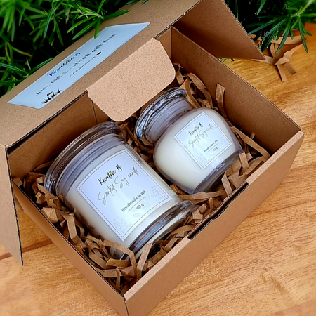 BEEutiful handmade box candle set sweet