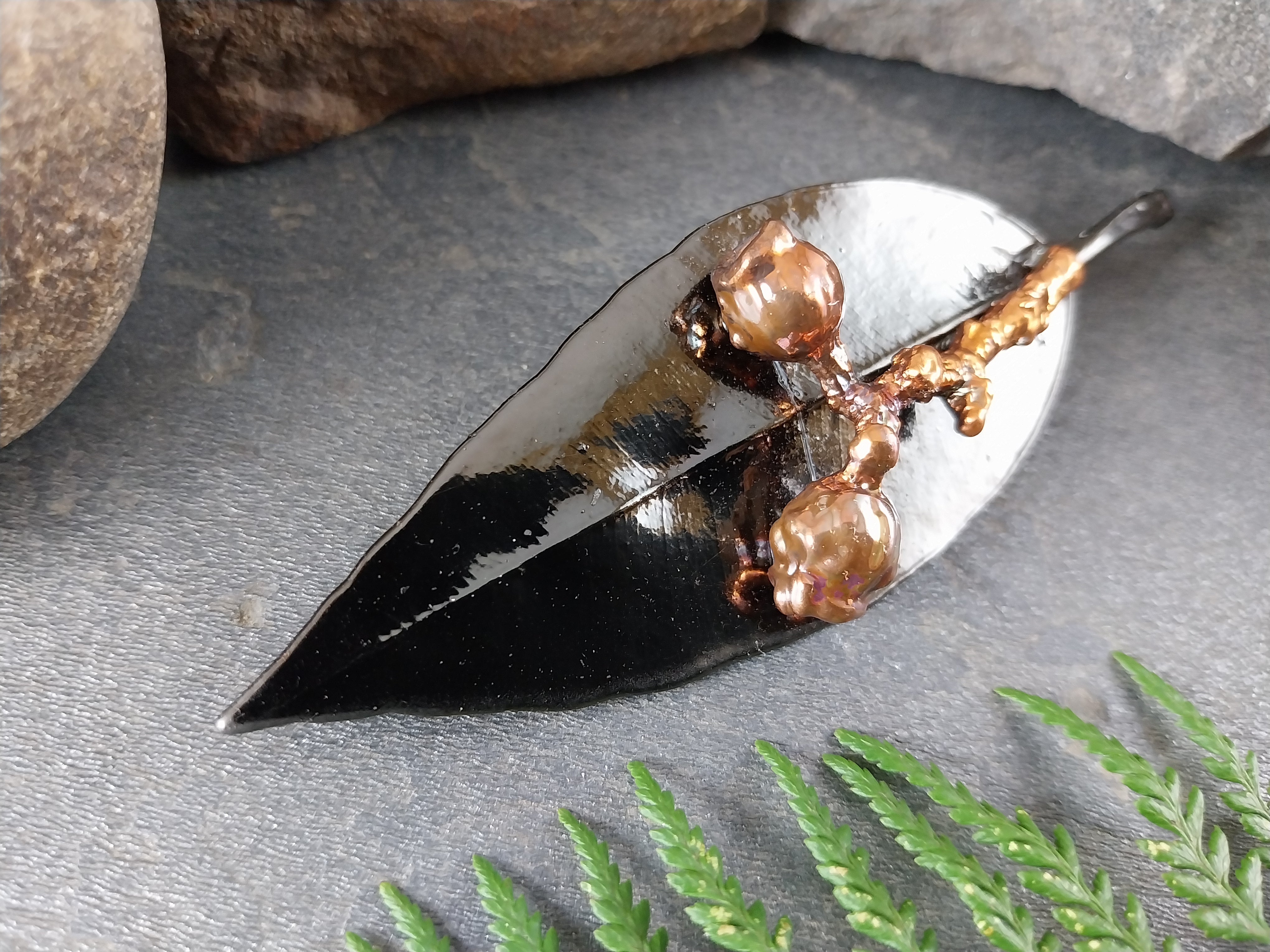 Gum Leaf / Gum Nut Brooch - 19