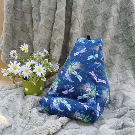 Dragonfly Design Pillow Stand to suit Book and Tablet