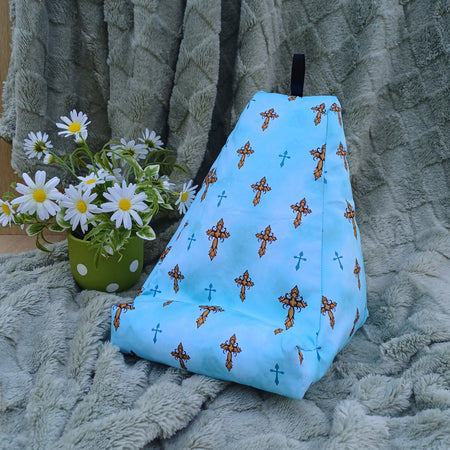 Cross Design Pillow Stand to suit Book and Tablet