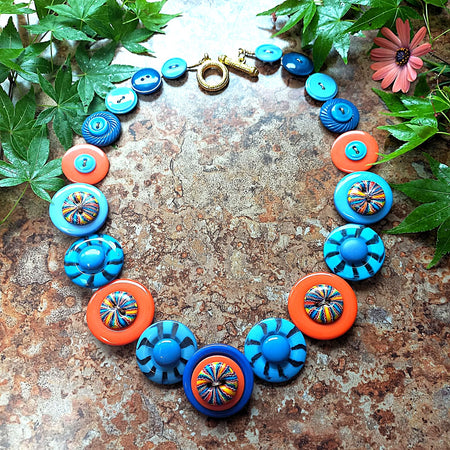 Button necklace - Fiesta