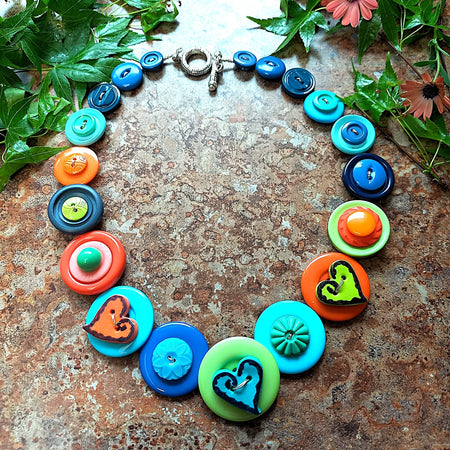 Hearts necklace - Blue for You