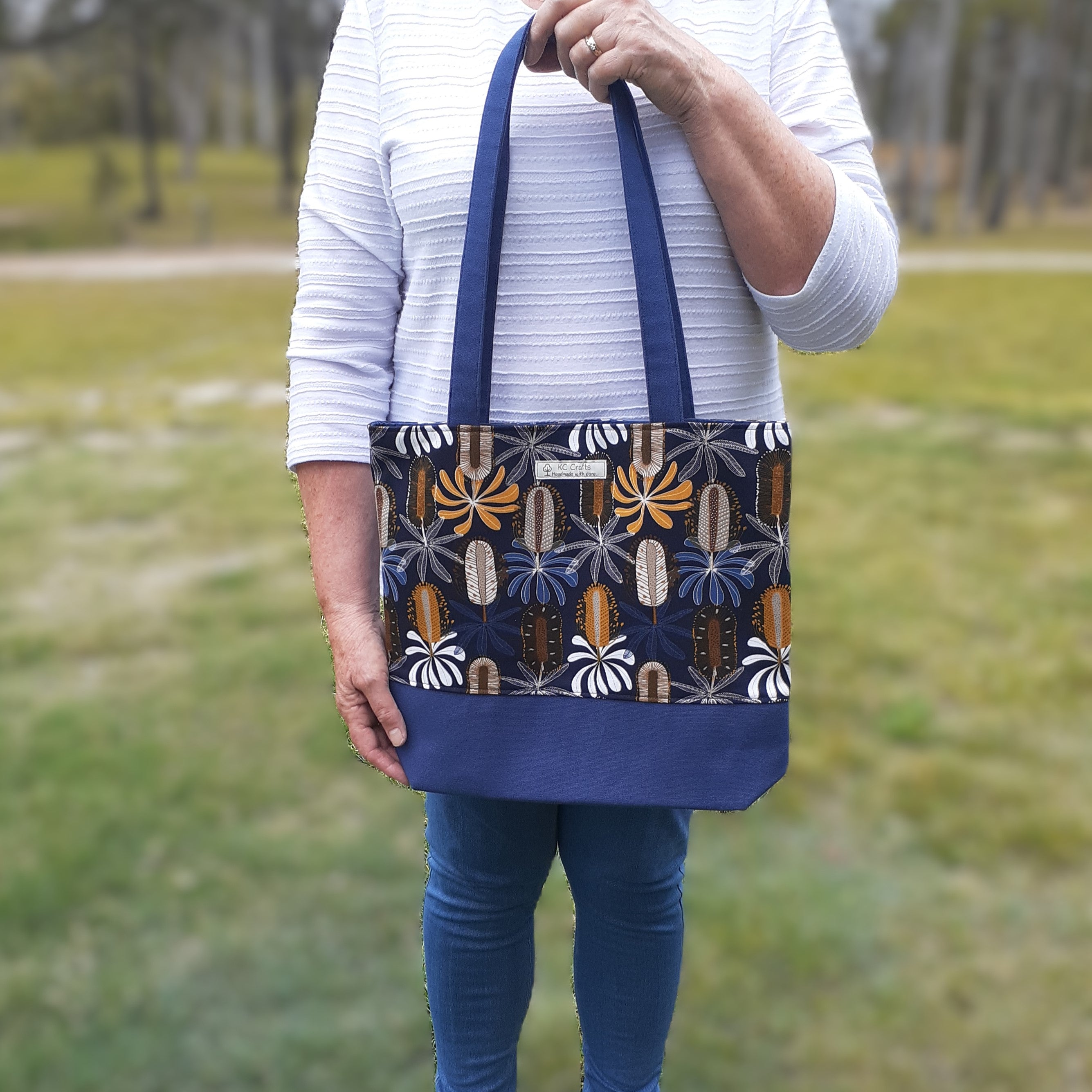 Banksia Blues – Medium Sized Tote Bag