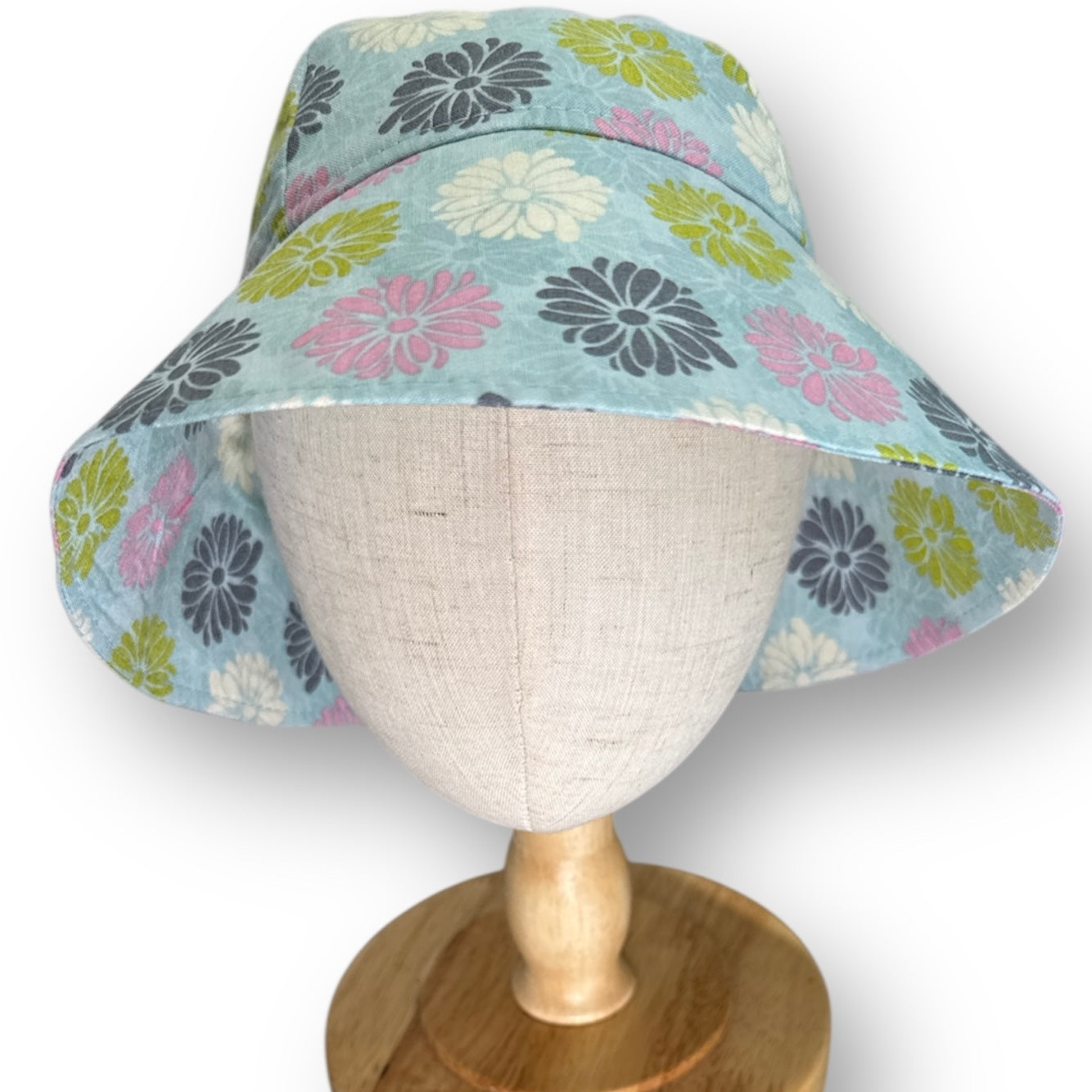 SIZE 00 Flowers Cotton Overalls with Matching Hat SET