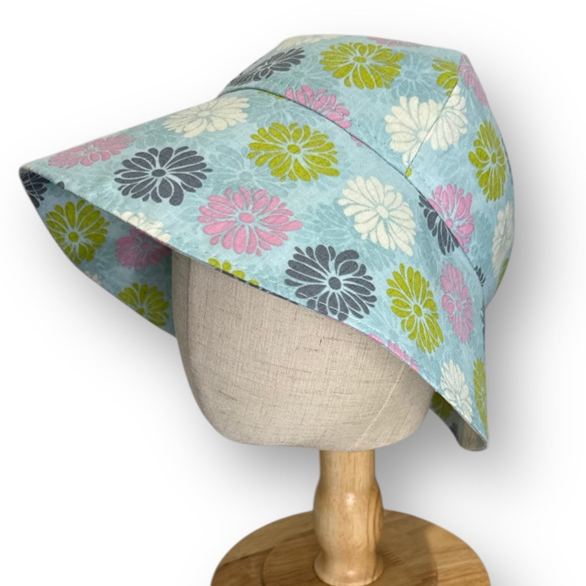 SIZE 00 Flowers Cotton Overalls with Matching Hat SET