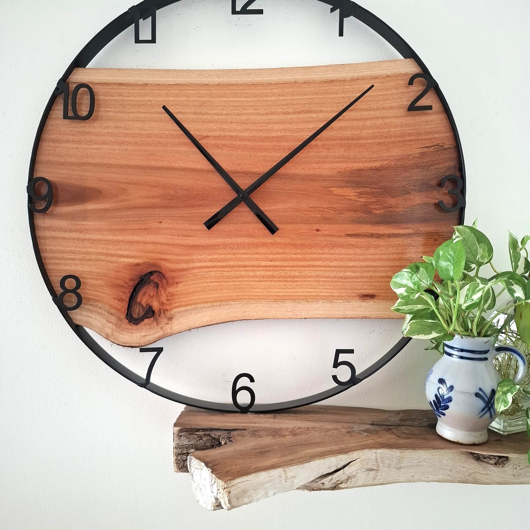 Large Wooden Wall Clock, Australian Made Gift for 5th Wedding Anniversary