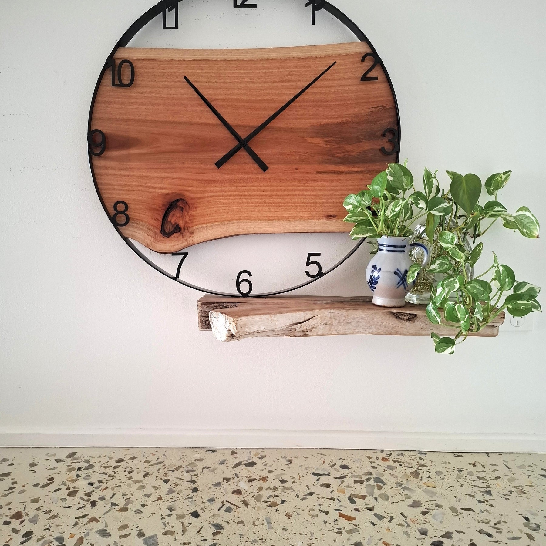 Large Wooden Wall Clock, Australian Made Gift for 5th Wedding Anniversary