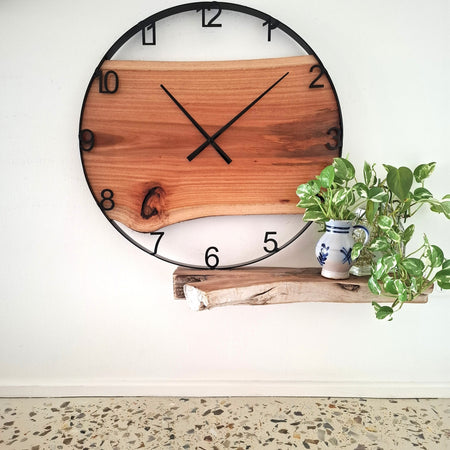Large Wooden Wall Clock, Australian Made Gift for 5th Wedding Anniversary