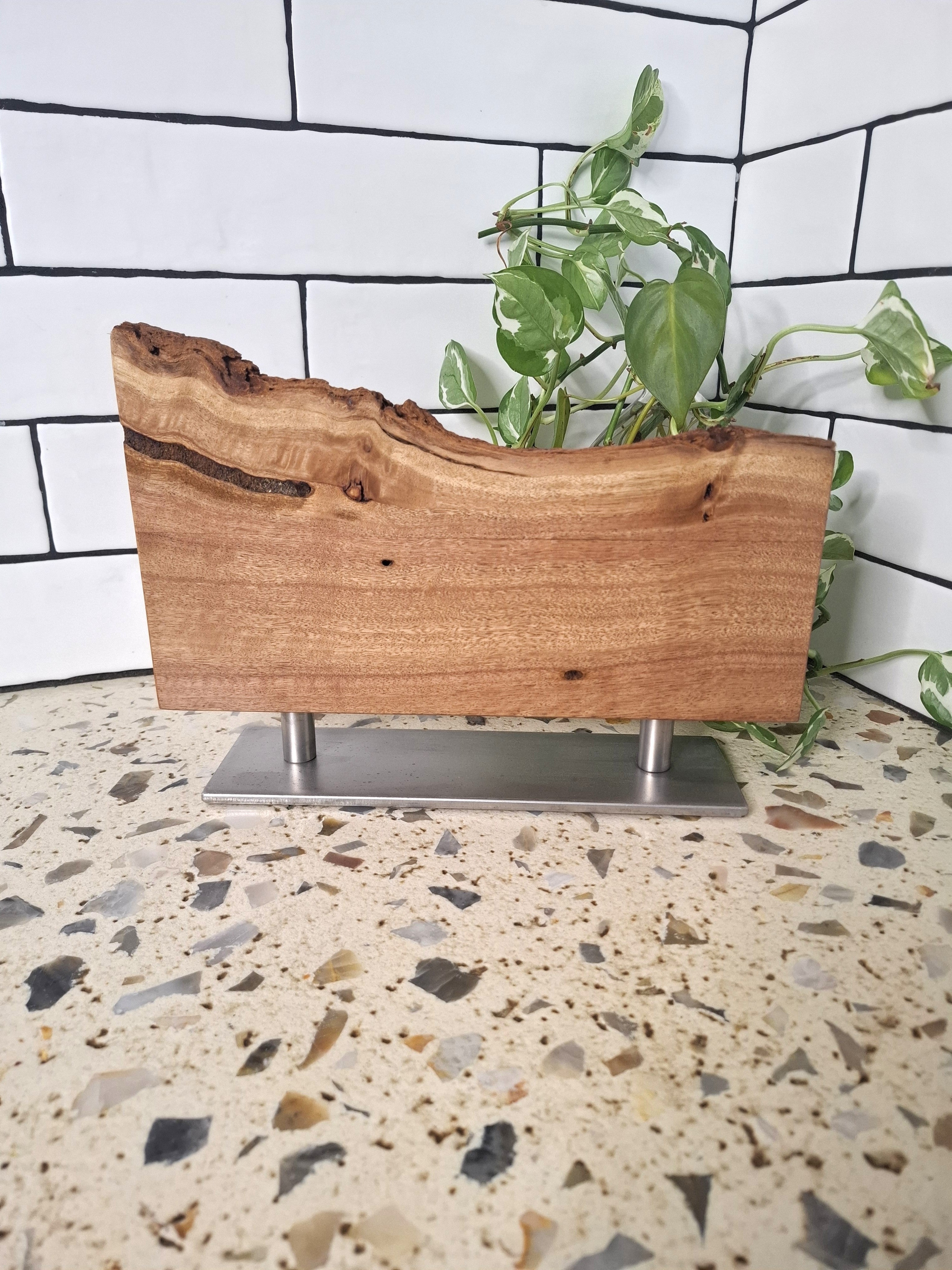 Handmade Magnetic Knife Block: Australian Wooden Kitchen Organizer