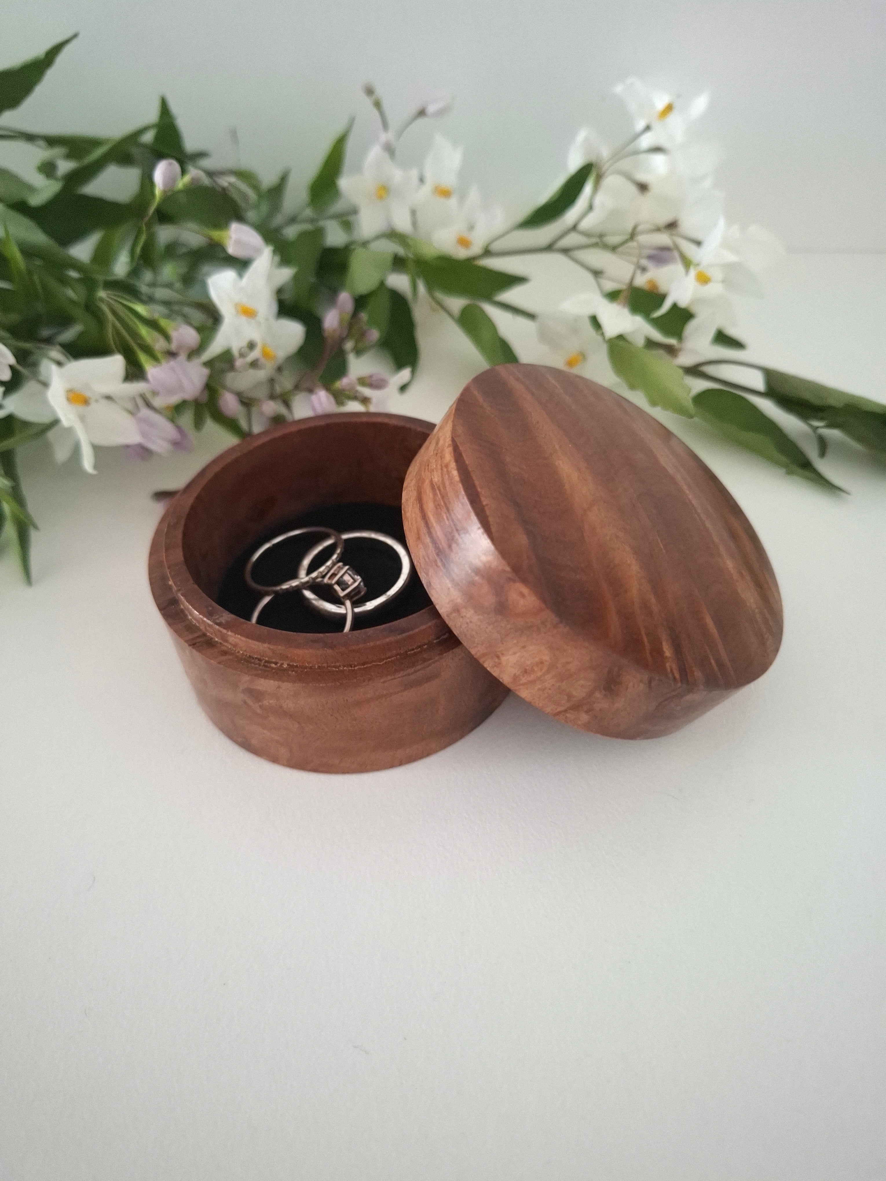 Handmade Wooden Ring Box: Proposal Keepsake