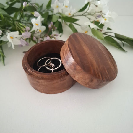 Handmade Wooden Ring Box: Proposal Keepsake
