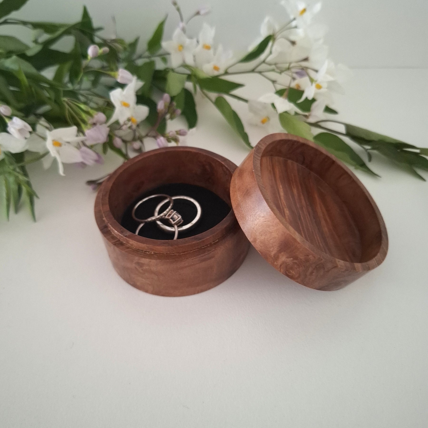 Handmade Wooden Ring Box: Proposal Keepsake
