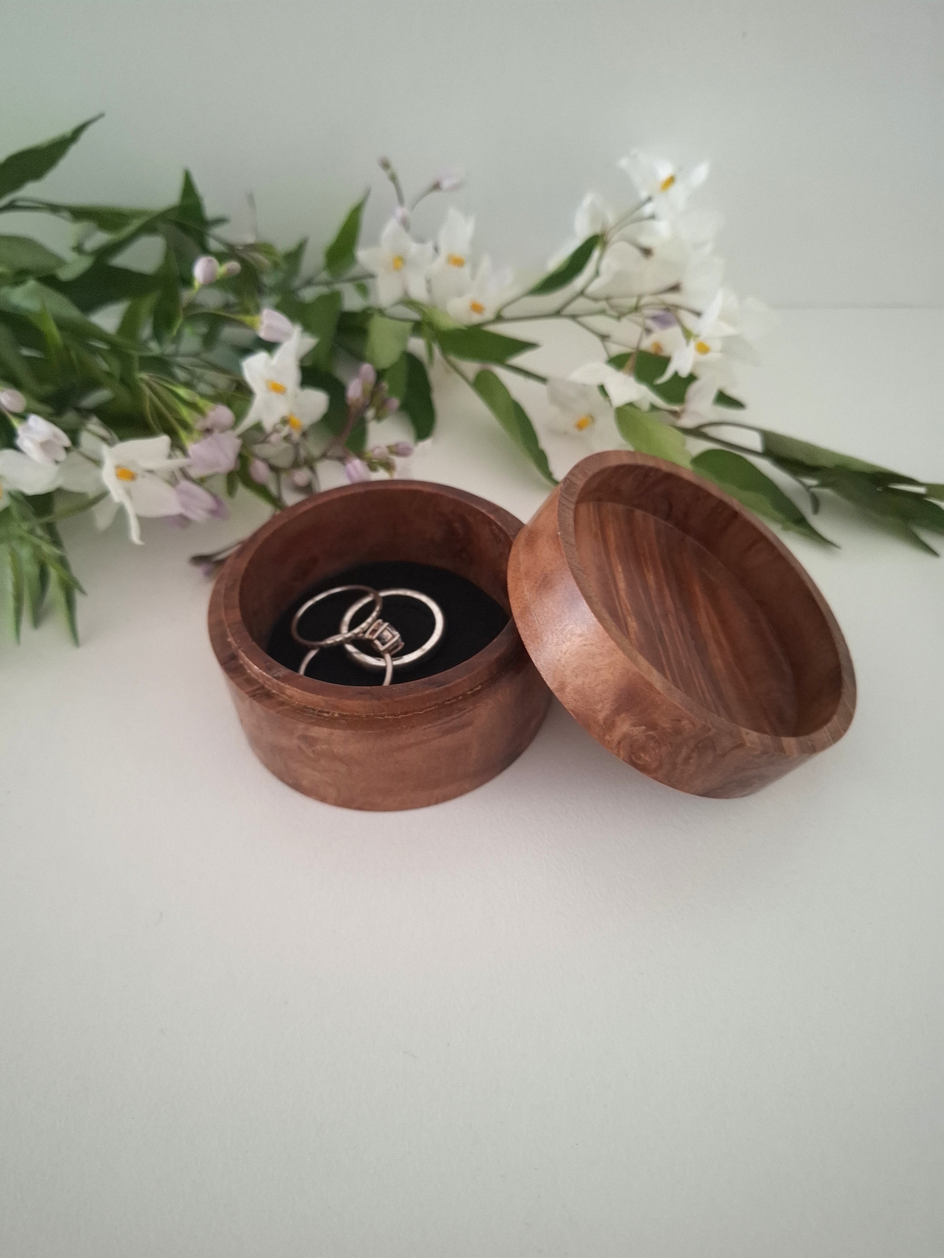 Handmade Wooden Ring Box: Proposal Keepsake