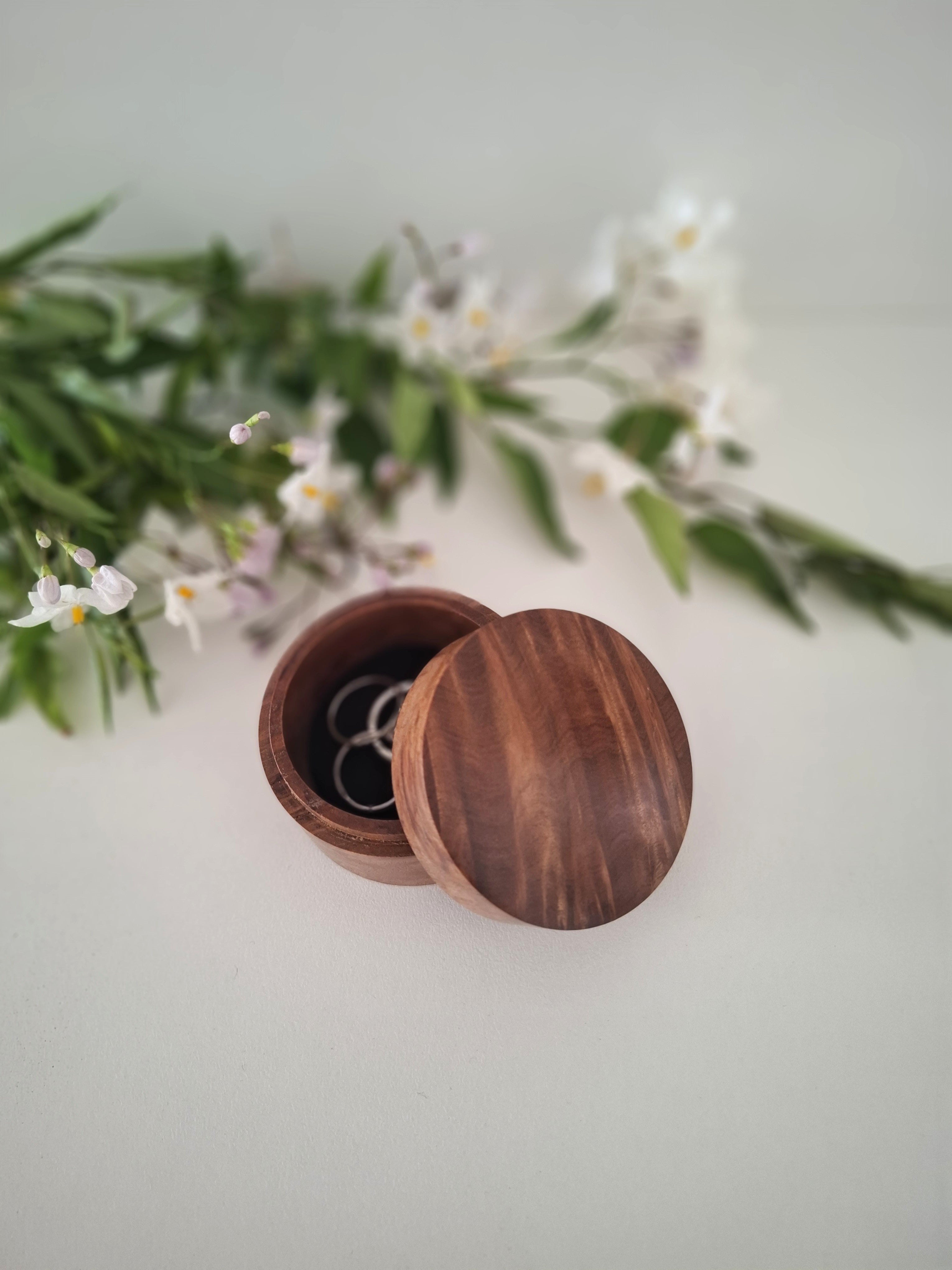 Handmade Wooden Ring Box: Proposal Keepsake
