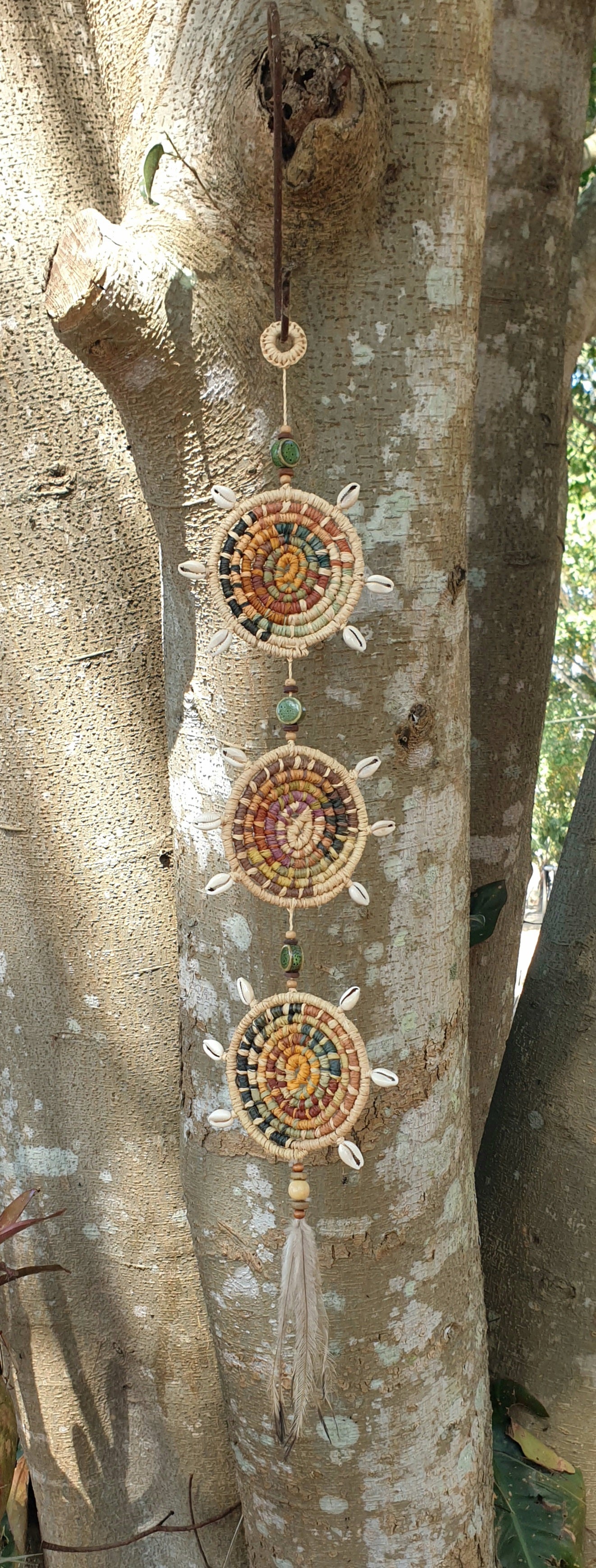 Handmade, natural fibre wall art/ hanging