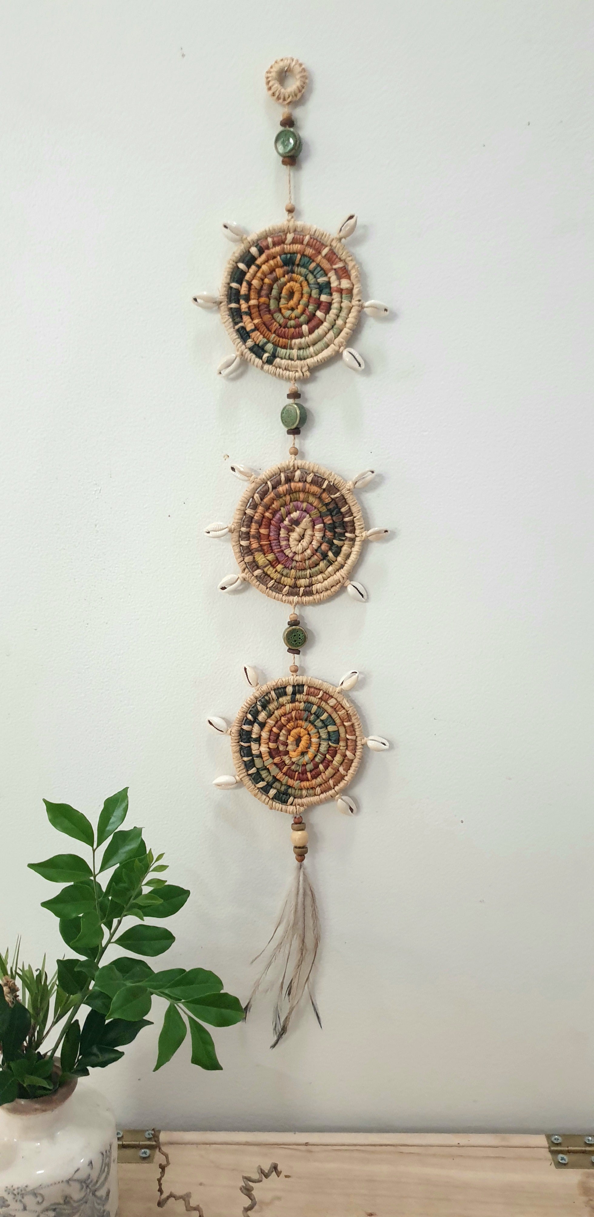 Handmade, natural fibre wall art/ hanging