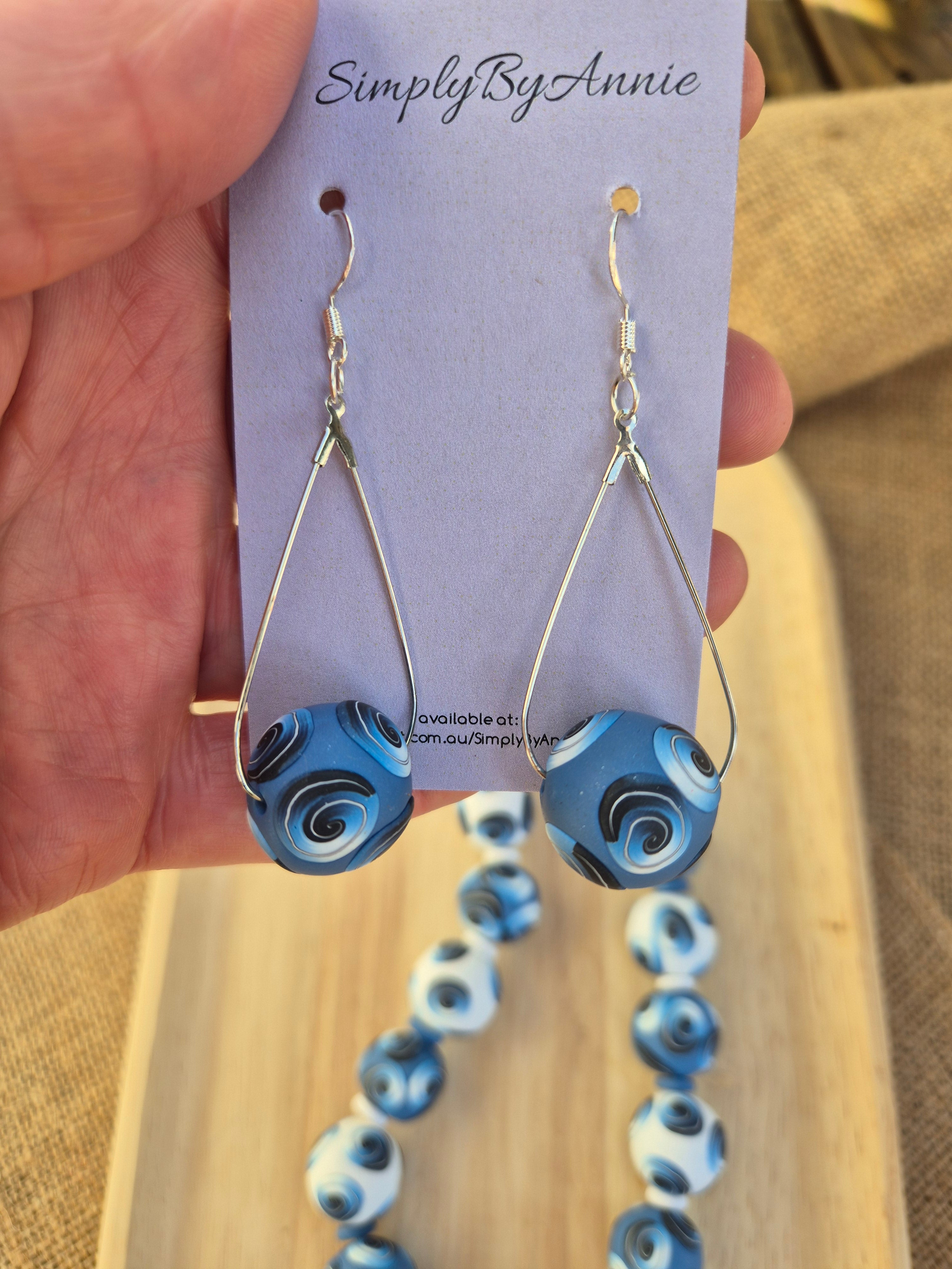 Summer Blues Earrings/Necklace