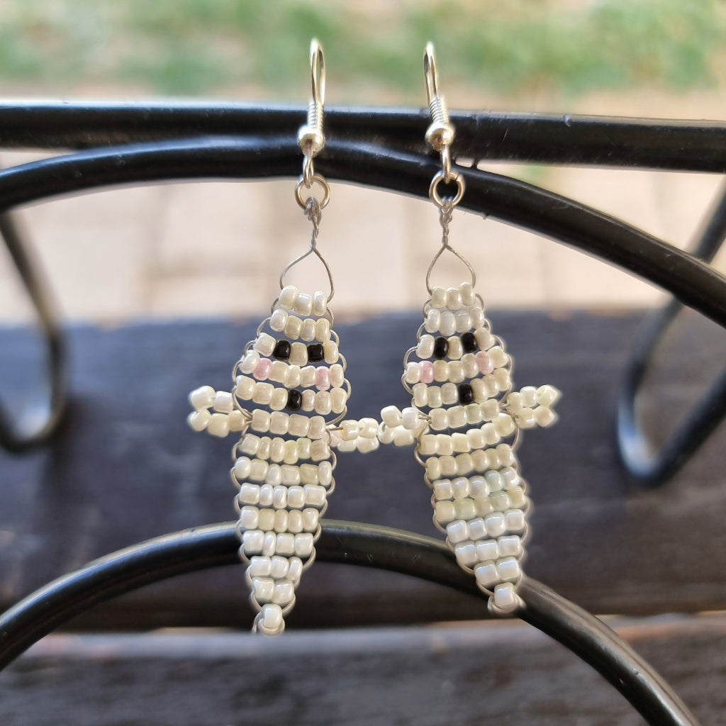 Halloween spooky ghost earrings