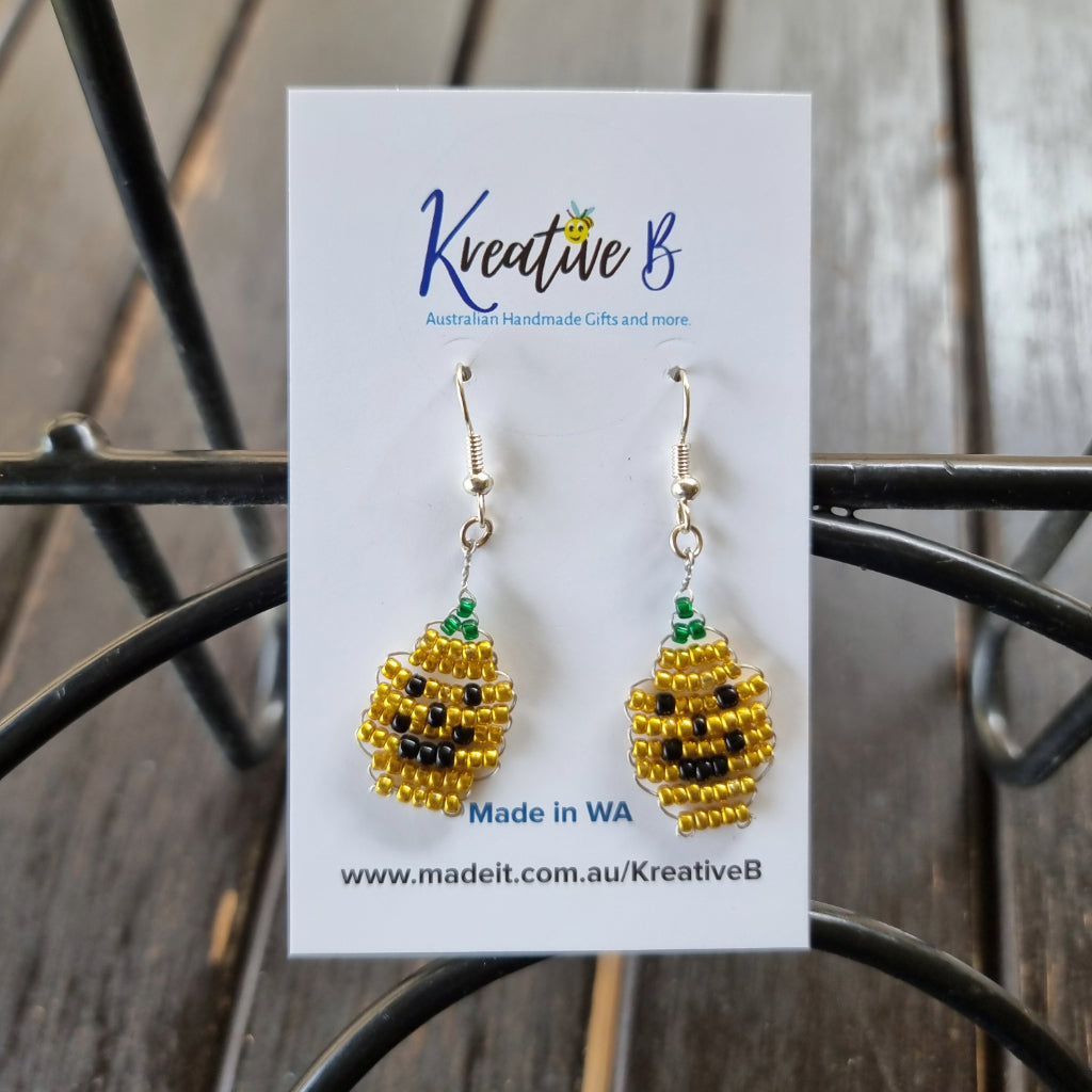 Happy Halloween spooky pumpkin earrings