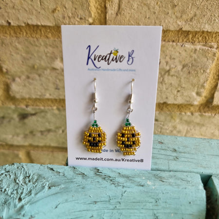 Happy Halloween spooky pumpkin earrings