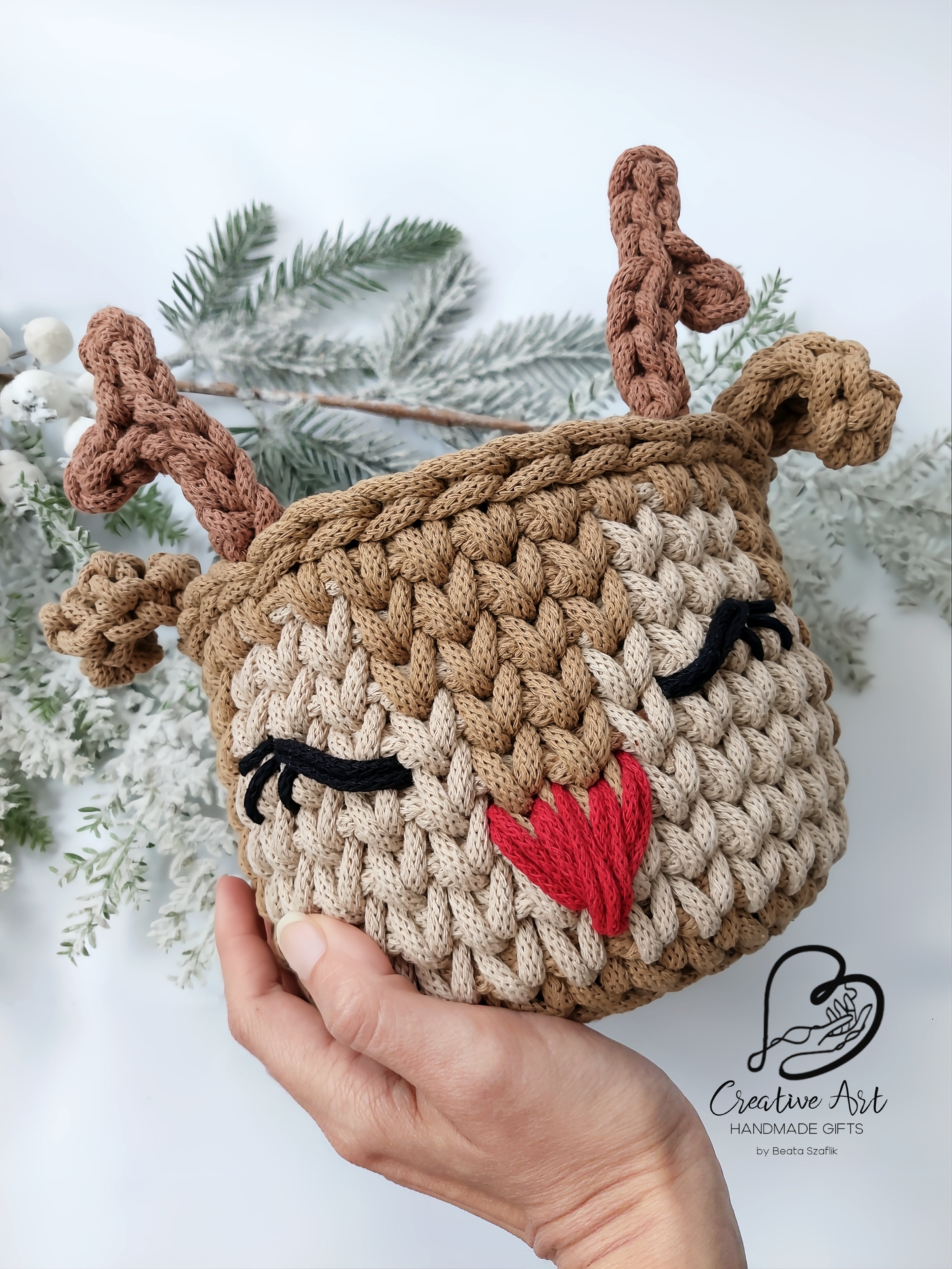 Rudolph the Reindeer Basket