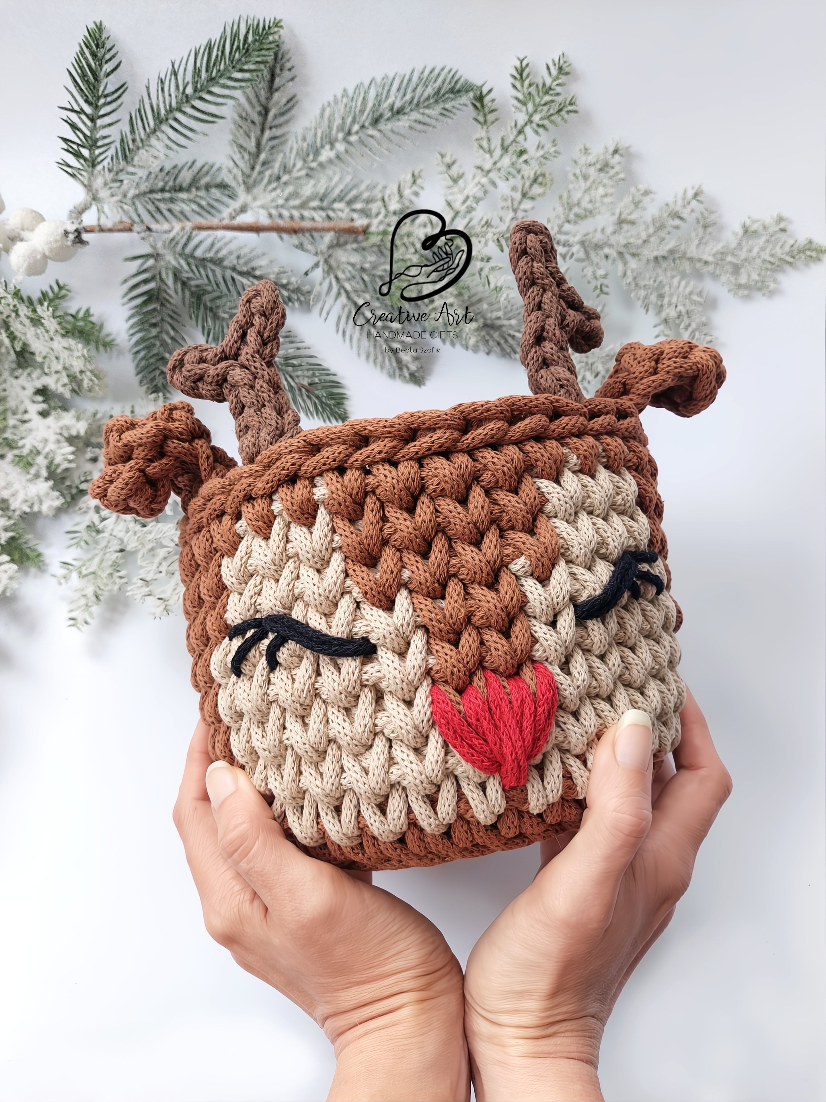 Rudolph the Reindeer basket