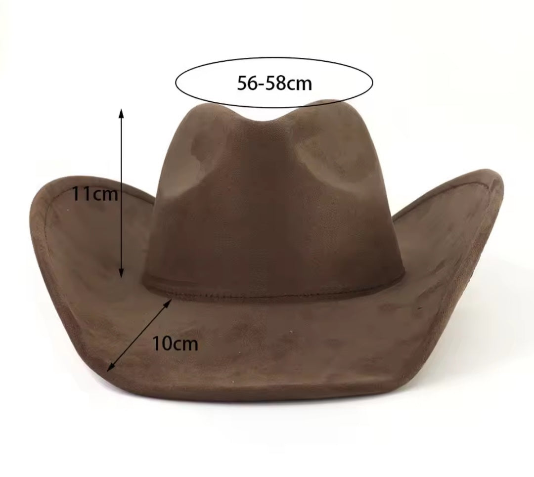 Hand burnt cowboy hat - rose red floral theme