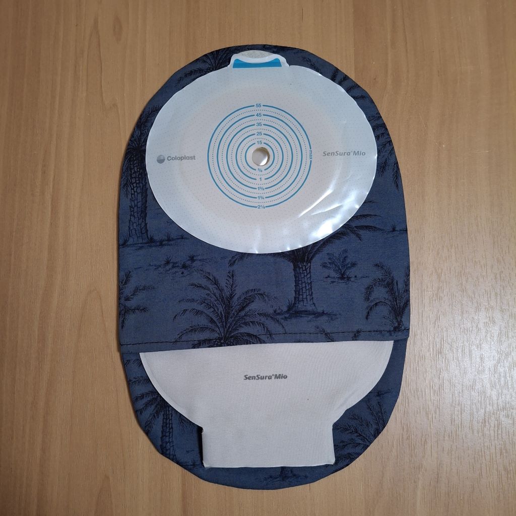 STOMA BAG COVER LARGE GREY Suitable for Ileostomy, Colostomy, Urostomy